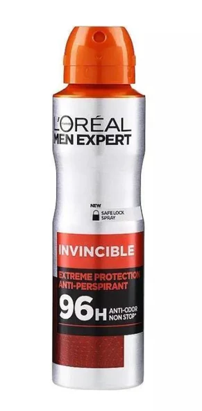 Loreal Paris Men Expert Invincible Anti-Perspirant Erkek Deodorant 150 ml ürün görseli 1