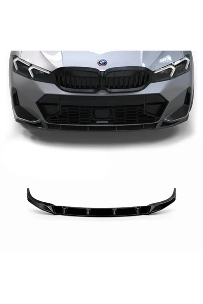 Bmw 3 Serisi G20 M Sport Lci (2022+) Ön Tampon Eki Lip Piano Black ürün görseli 1