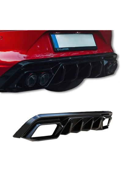 Cupra Leon 2020-2026 - Arka Tampon Difizör Piano Black 1 Parça ürün görseli 1