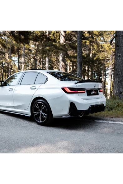 Bmw 320i G20 M Sport Lci 2023-2026 Arka Difüzör Yan Etek 2 Parça Piano Black ürün görseli 1