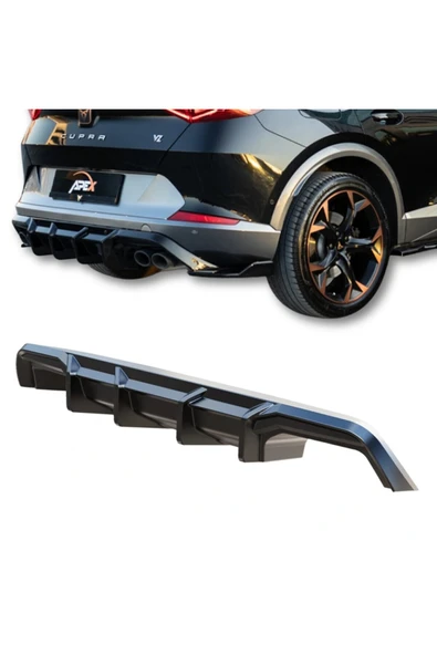 Cupra Formentor Makyajsız Arka Tampon Eki Difüzör Piano Black 2020-2024 ürün görseli 1