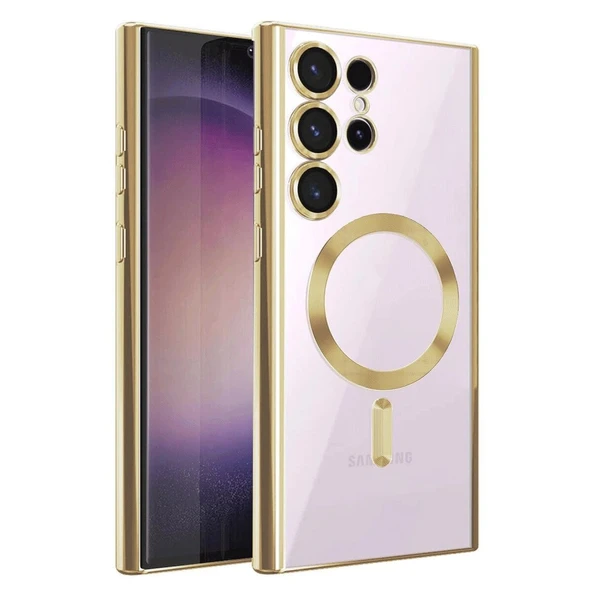 Galaxy S25 Ultra Kılıf Kross Magneticsafe Kapak - Gold ürün görseli 1