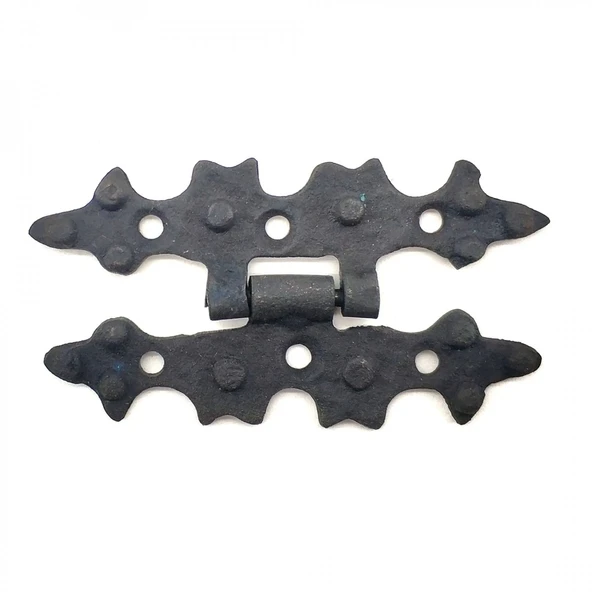 Antika Tarz Dekoratif Pirinç Yıldız Menteşe - 84x44 Mm, Oksit ürün görseli 1