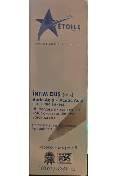 Etoile İNTİM YIKAMA 200ML , FEM. FEMININE DOUCHE 100ML (BoricAcid, Elma Sirkesi) ürün görseli 1