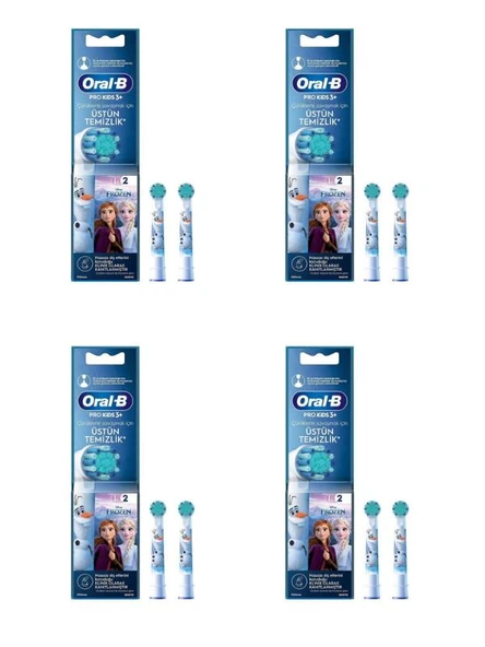 Oral-B Pro Kids Frozen Şarjlı Diş Fırçası Yedek Başlığı – 2’li Paket 4 Adet ürün görseli 1
