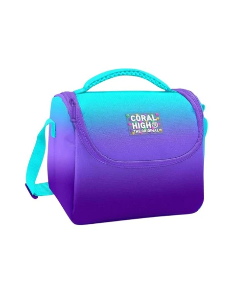 Coral High Turkuaz Mor Desenli Thermo Beslenme Çantası 11763 ürün görseli 1