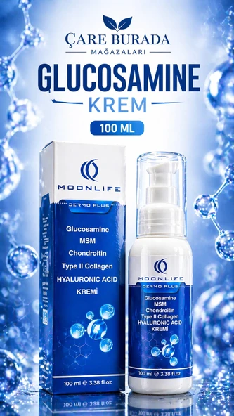 Glukozamin Bakım Kremi 100 Ml (MSM & Chondroitin & Type 2 Kolajen & Hyaluronic Acid) ürün görseli 1