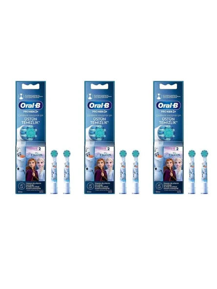 Oral-B Pro Kids Frozen Şarjlı Diş Fırçası Yedek Başlığı – 2’li Paket 3 Adet ürün görseli 1