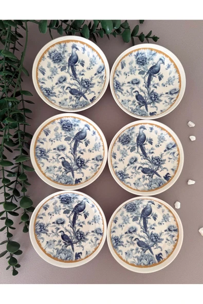 Yiğit Seramik Züccaciye Bluekitchen Model 6 Parça Kahvaltılık Kase/Çerezlik ürün görseli 1