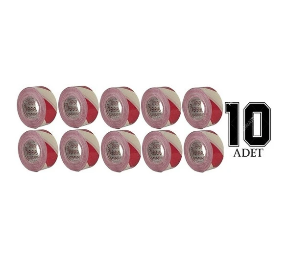 A.r.y. Emniyet Uyarı İkaz Şerit Bandı 6 Cm X 180 Metre 10 Adet ürün görseli 1