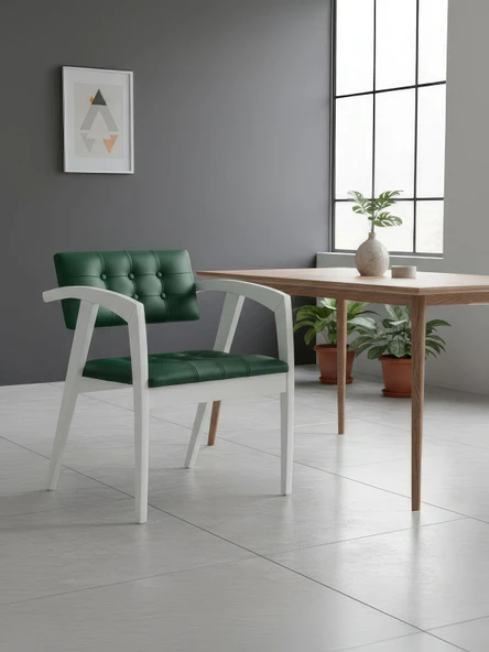 Rowan Kolçaklı Modern Ahşap Sandalye ürün görseli 1