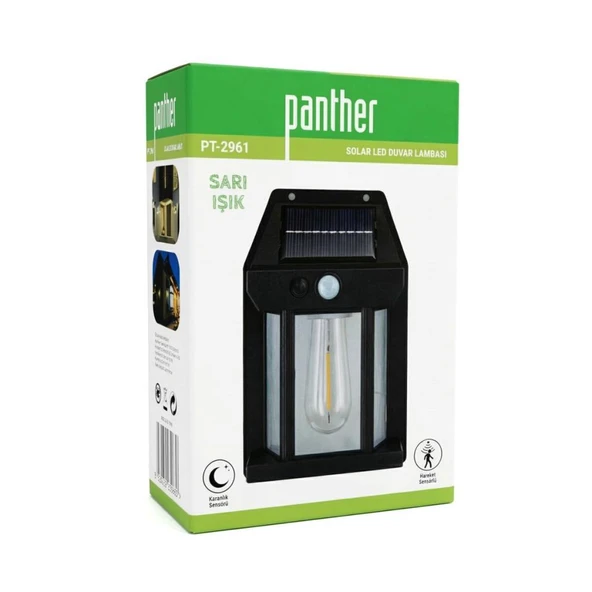 PANTHER PT-2961 SOLAR LED DUVAR LAMBASI - Resim 4