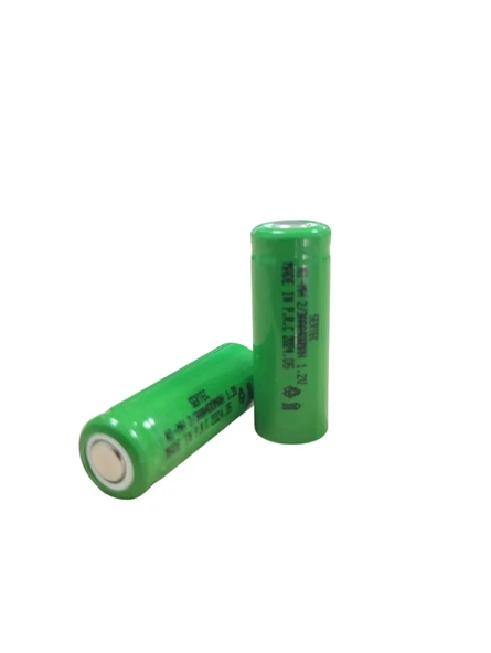 Sertec - 1.2V 400 Mah - 2/3AAA - Ni-MH Şarjlı Pil - (Başsız / Flat Head) ürün görseli 1