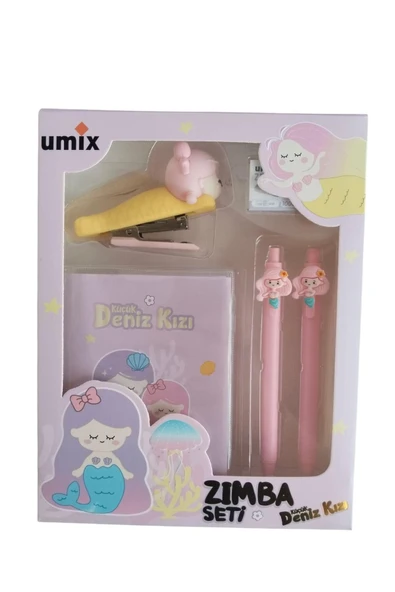 Umix Little Mermaid Küçük Deniz Kızı Kırtasiye Zımba Seti 5 Parça ürün görseli 1