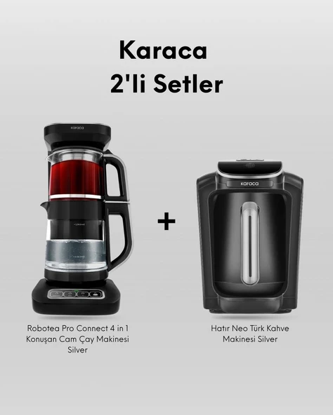 Karaca 2'li Set (Robotea + Neo) - Silver ürün görseli 1