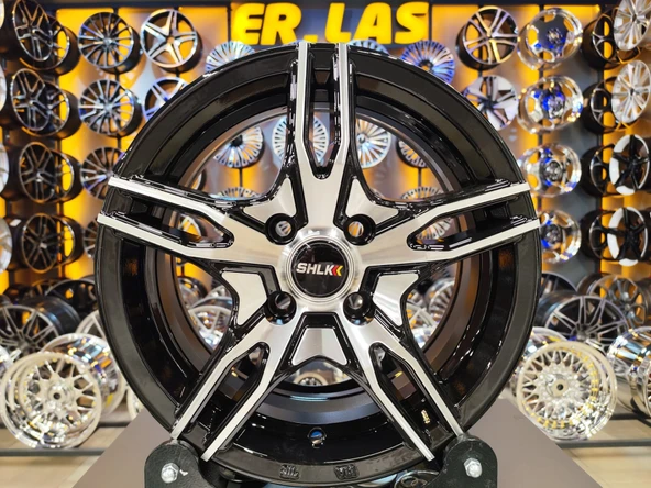 4 Adet SLK-2087 6*14 4*100 ET35 73.1 BLACK MACHINED JANT (Takım) ürün görseli 1