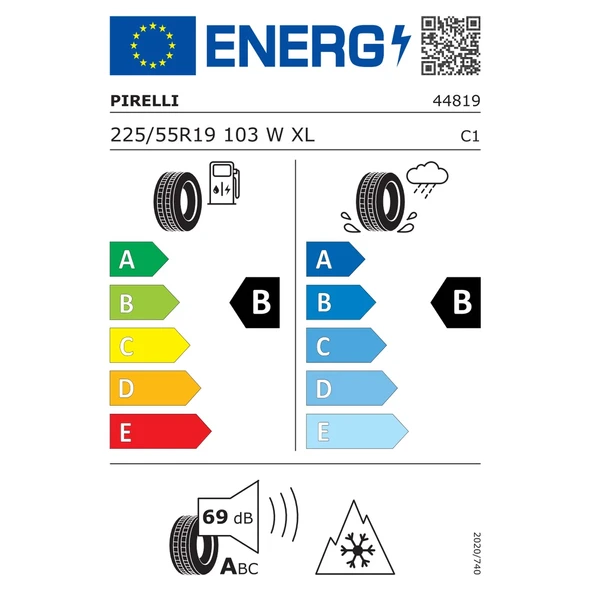 Pirelli Powergy All Season SF 225/55R19 103W XL M+S 3PMSF 4x4 4 Mevsim Lastiği (Üretim Yılı: 2024) ürün görseli 1