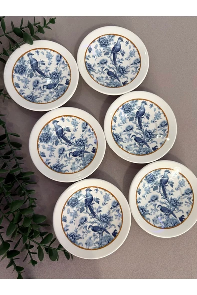Yiğit Seramik Züccaciye Bluekitchen Model 6 Kişilik/Parça Modern Çay Tabağı ürün görseli 1