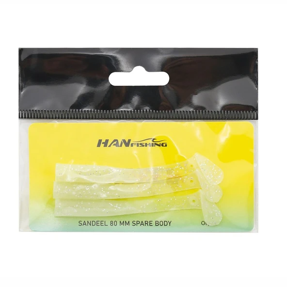 Hanfish Sandeel Silikon 8cm Gövde LRF Silikon Yem - Resim 3