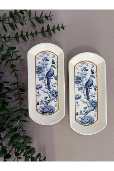 Yiğit Seramik Züccaciye Bluekitchen Model 2 Parça Orta Oval / Peynir tabağı ürün görseli 1