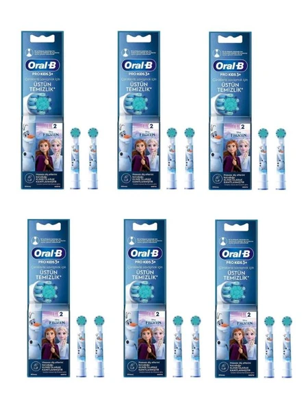 Oral-B Pro Kids Frozen Şarjlı Diş Fırçası Yedek Başlığı – 2’li Paket  6 Adet ürün görseli 1