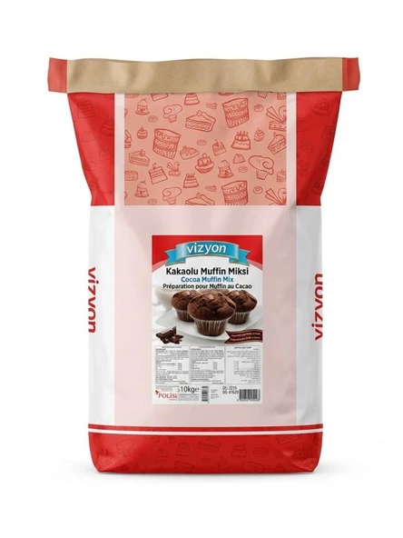 Vizyon Kakaolu Muffin Miksi (Cocoa Muffin Mix) - 10 kg ürün görseli 1