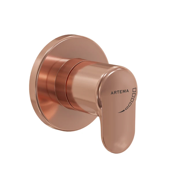 A4273029 - Artema Root Round Ankastre Stop Valf (Sıva Üstü) - Soft Bakır ürün görseli 1
