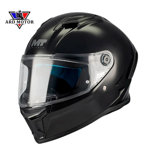 MT HELMETS STINGER 2 PURE A1 PARLAK SİYAH KAPALI KASK ürün görseli 1