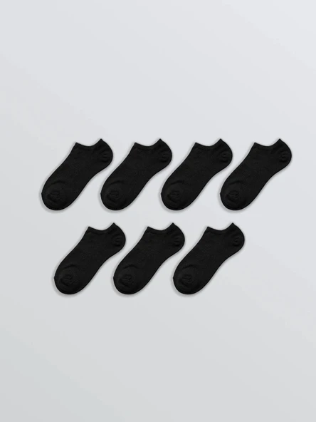 LCW ACCESSORIES Siyah Erkek Sneaker Çorap 7'li ürün görseli 1