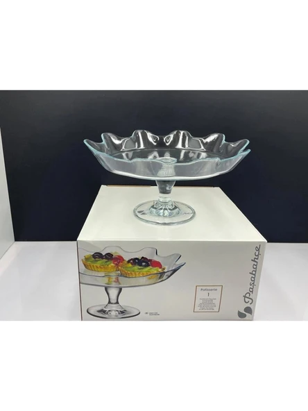 Paşabahçe Patisserie Ayaklı Cam Servis Tabağı 32 cm ürün görseli 1