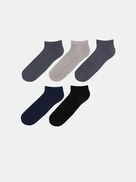 LCW ACCESSORIES Karışık Erkek Patik Çorap 5'li ürün görseli 1