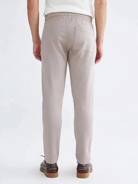 XSIDE Bej Slim Fit Erkek Pantolon - Resim 4
