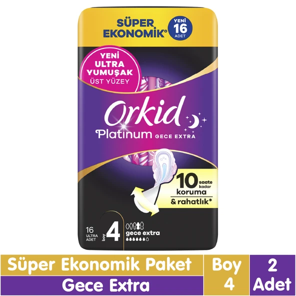 Orkid Platinum Gece Ekstra Süper Ekonomik Paket 16x2 32 Adet ürün görseli 1