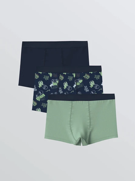 LCW Kids Lacivert Erkek Çocuk Boxer 3'lü ürün görseli 1