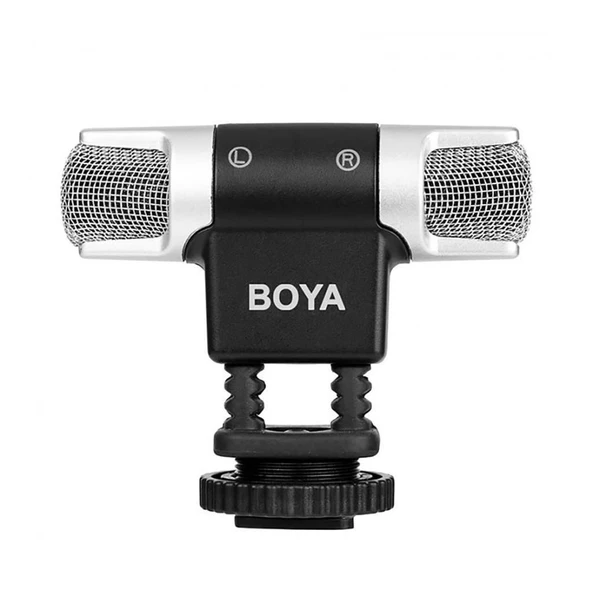 Boya BY-MM3 Çift Kafa Mini Stereo Mikrofon - Resim 2