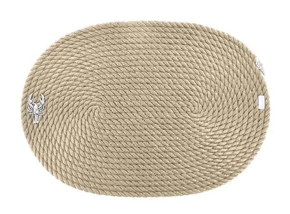 Oceanus Oval Amerikan Servisi 4lü Paket   Bej ürün görseli 1