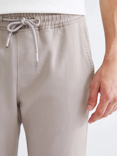 XSIDE Bej Slim Fit Erkek Pantolon - Resim 3
