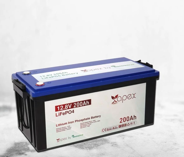 Apex 200 Amper Lityum Akü 12.8V Lifepo4 ürün görseli 1