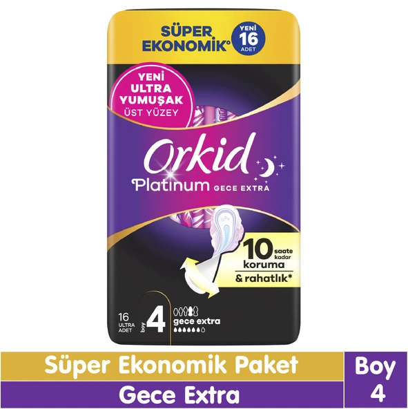 Orkid Platinum Gece Ekstra Süper Ekonomik Paket 16 Adet ürün görseli 1