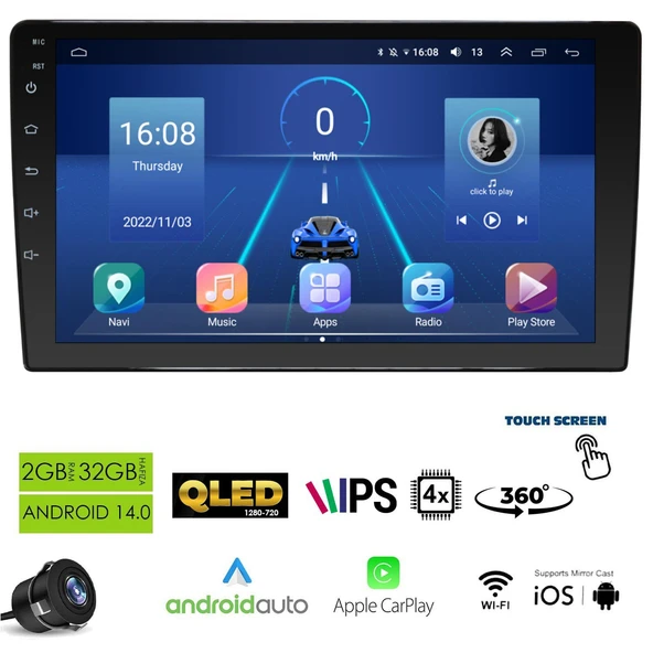 VİSOR MD-210 Tablet Multimedya Android 9 İnç Universal 2+32GB 4 Çekirdek ürün görseli 1