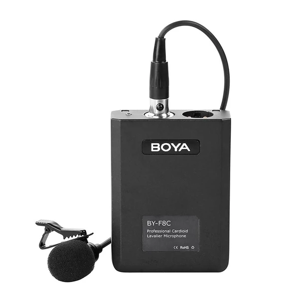 Boya BY-F8C Tek Yönlü Akustik Vokal Yaka Mikrofonu ürün görseli 1
