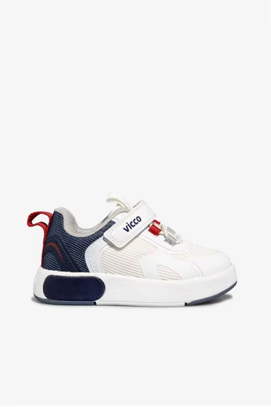 Vicco Babil 346.P26Y.130 Anatomik Taban Erkek Çocuk Işıklı Sneaker Beyaz Lacivert 26-30 ürün görseli 1