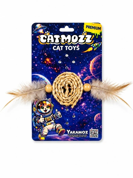 Catmozz Premium Doğal Hasır Tüylü Oyuncak ürün görseli 1