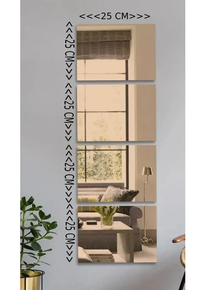 Bronz boy aynası 8li paket ürün görseli 1