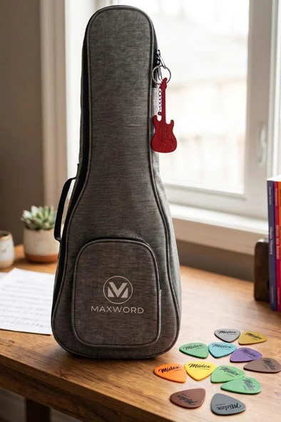 Maxword CGA-248 Concert Ukulele Çantası Gigbag Softcase Kılıf ürün görseli 1