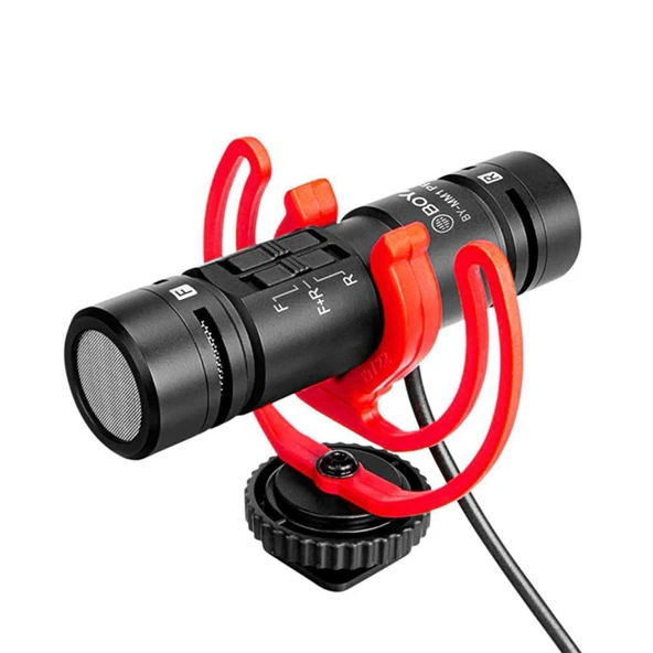 Boya BY-MM1 Pro Çift Kafalı Shotgun Mikrofon ürün görseli 1