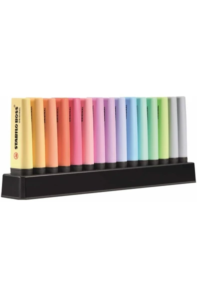 Stabilo Boss Original Fosforlu Kalem Yeni Masa Seti 15 Karışık Pastel Renk ürün görseli 1