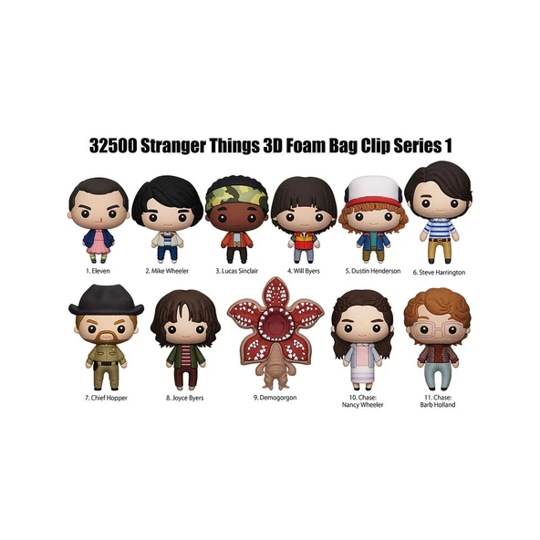 MONO32500 Monogram Stranger Things Klipsli Figür Seri 1 24lü display ürün görseli 1