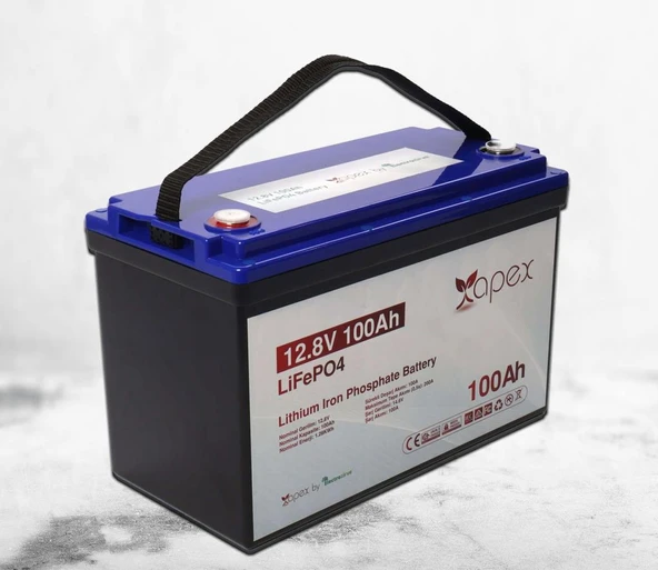 Apex 100 Amper Lityum Akü 12.8V Lifepo4 ürün görseli 1