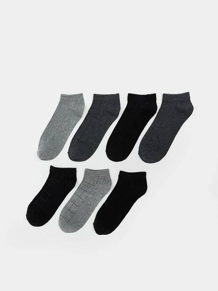 LCW ACCESSORIES Karışık Desenli Erkek Patik Çorap 7'li ürün görseli 1